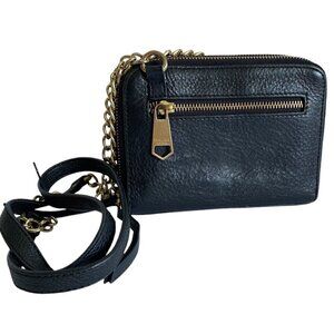 Perlina New York Leather Crossbody Wallet Chain Bag